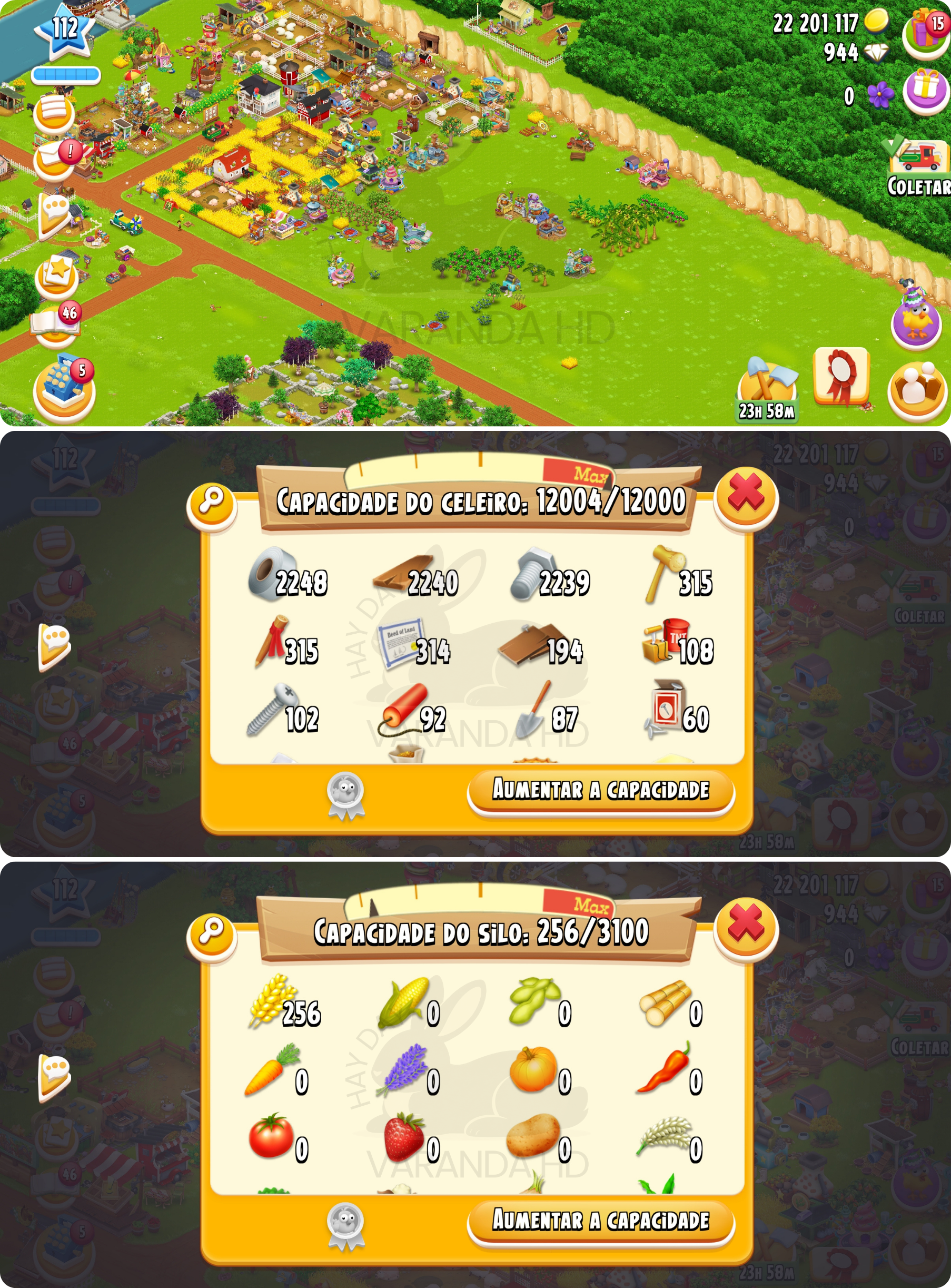 Imagem ilustrativa de Fazenda Bot — Nível 110+ — Celeiro 12K